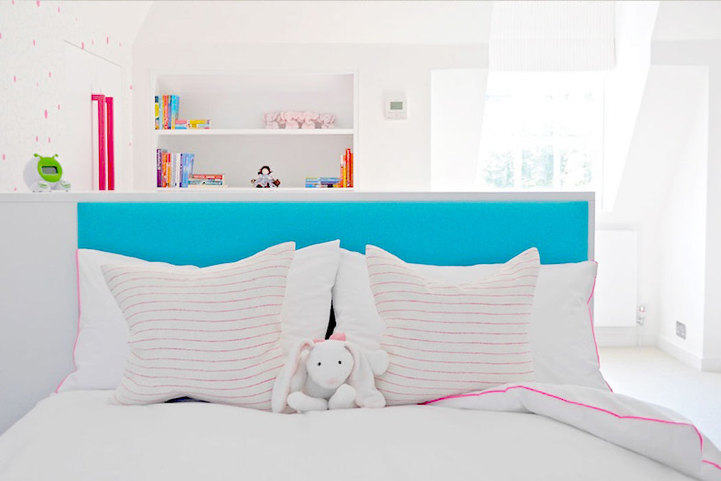 Christopher Farr Broken Stripe Indoor Printed Indigo Fabric Sample