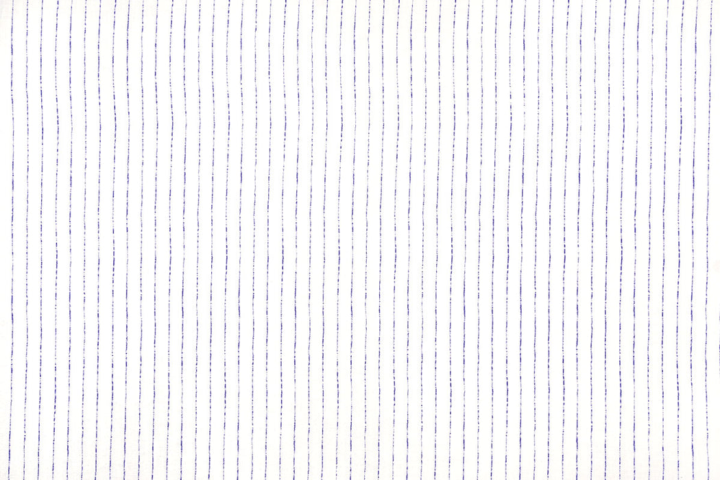 Christopher Farr Broken Stripe Indoor Printed Indigo Fabric Sample