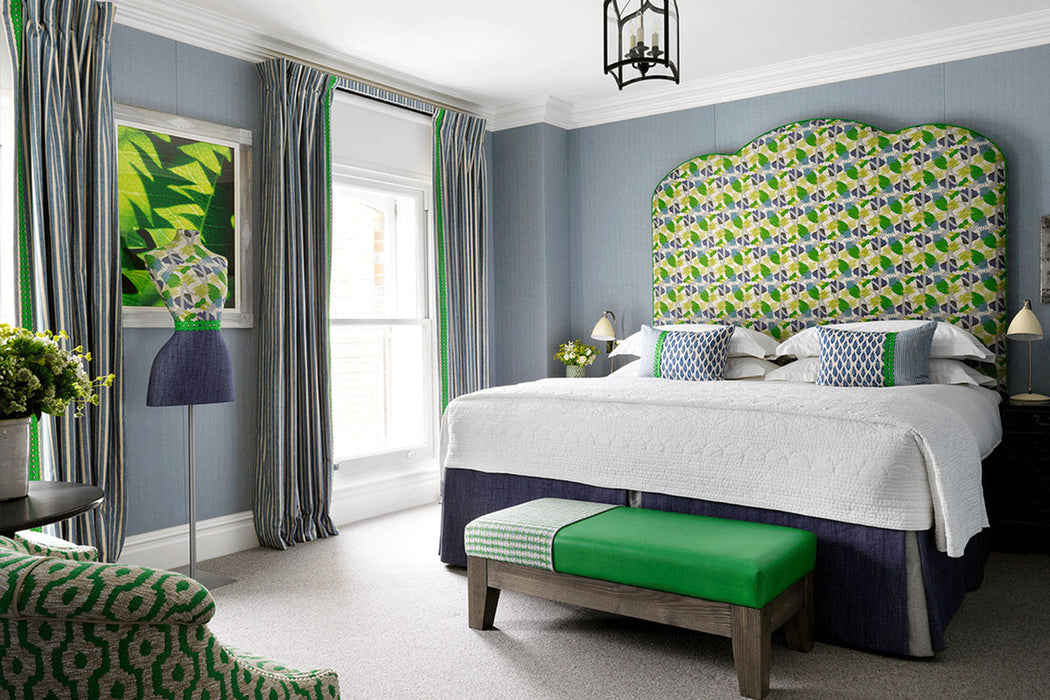 Christopher Farr Cactus Flower Indoor Printed Pistachio Fabric Sample