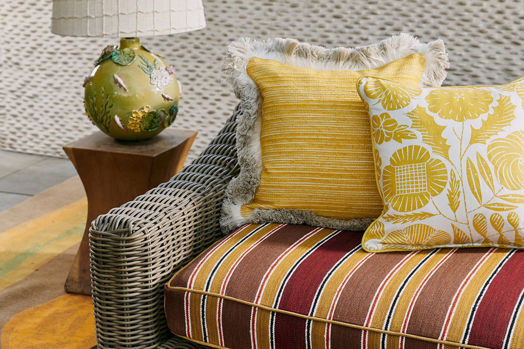 Christopher Farr Eden Indoor Printed Lemon Fabric Sample