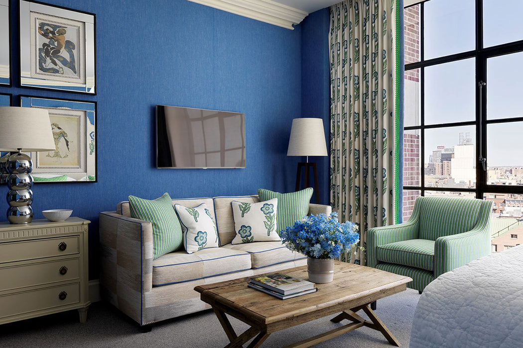 Christopher Farr Peace & Love Indoor Printed Charcoal Fabric Sample