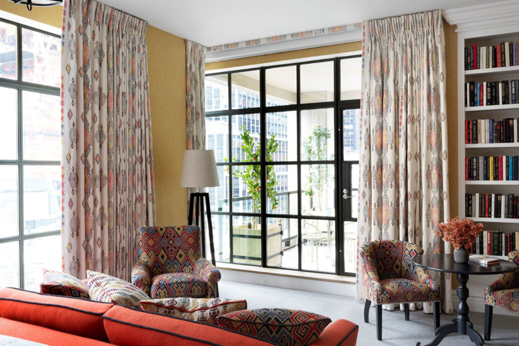 Christopher Farr Travelling Light Indoor Printed Orange Fabric Sample