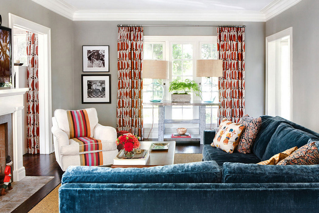 Christopher Farr Vertical Indoor Printed Ecru Fabric Sample