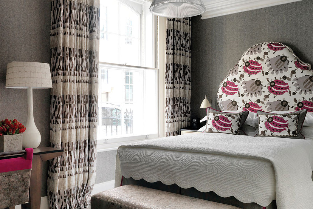 Christopher Farr Willow Indoor Printed Chocolate Fabric Sample