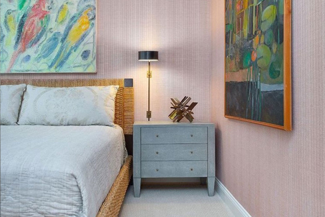 Christopher Farr Bark Raffia Teal Wallpaper Sample