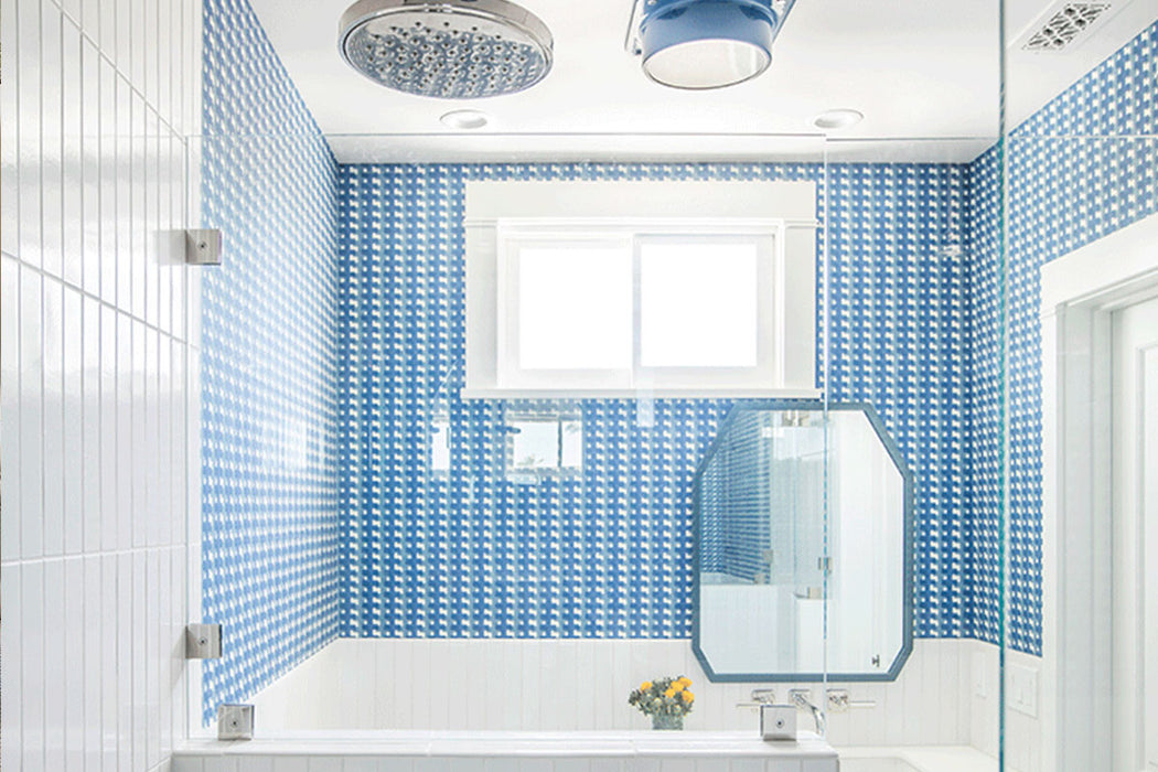 Christopher Farr Cremaillere Standard Cobalt Wallpaper Sample