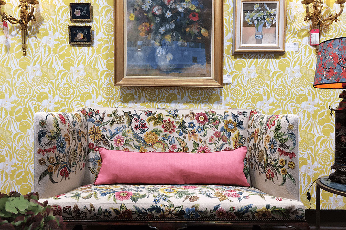 Christopher Farr Fleurs Etoilees Standard Mimosa Wallpaper Sample