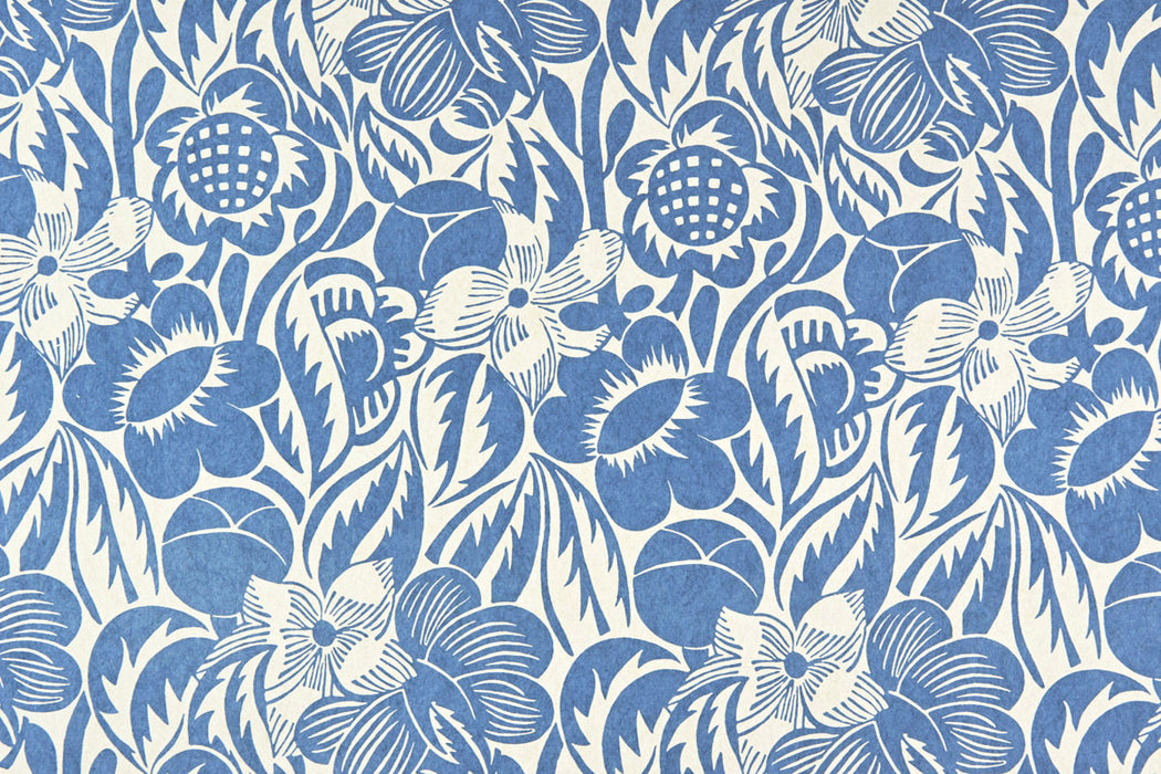 Christopher Farr Fleurs Etoilees Standard Cobalt Wallpaper Sample
