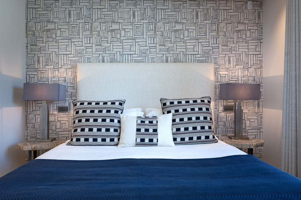 Christopher Farr Gozo Raffia Sky Wallpaper Sample