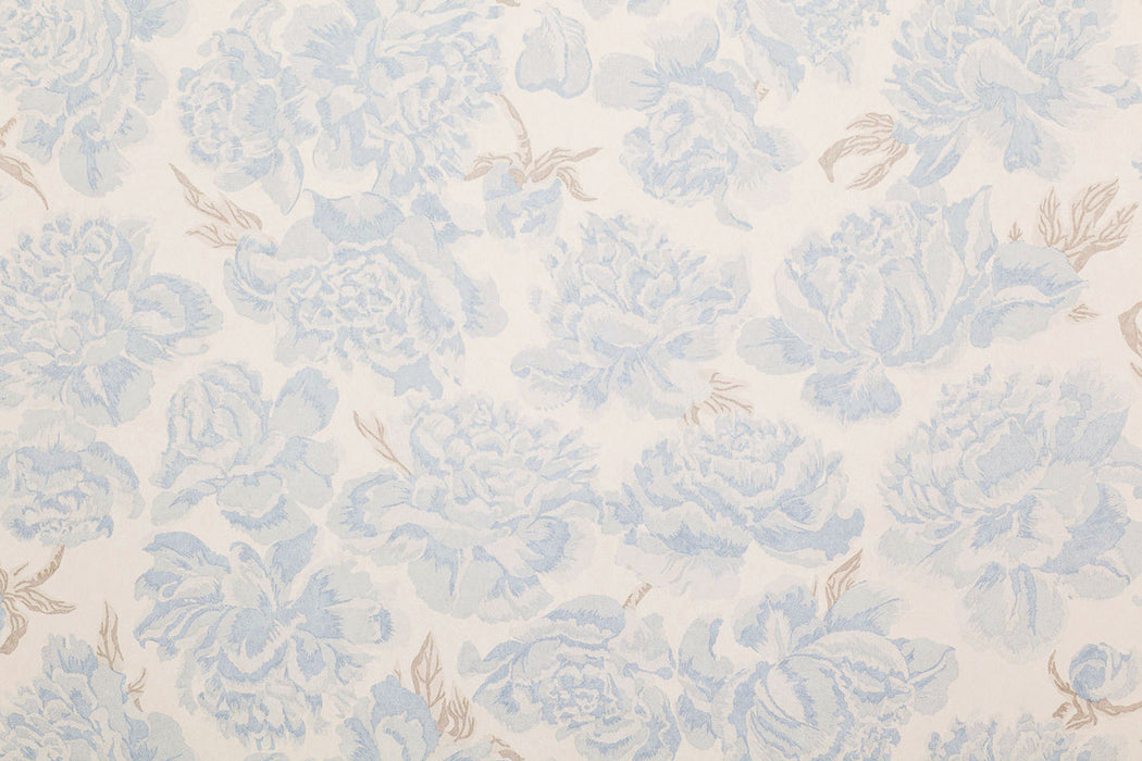 Christopher Farr Peonies Standard Sky Wallpaper Sample