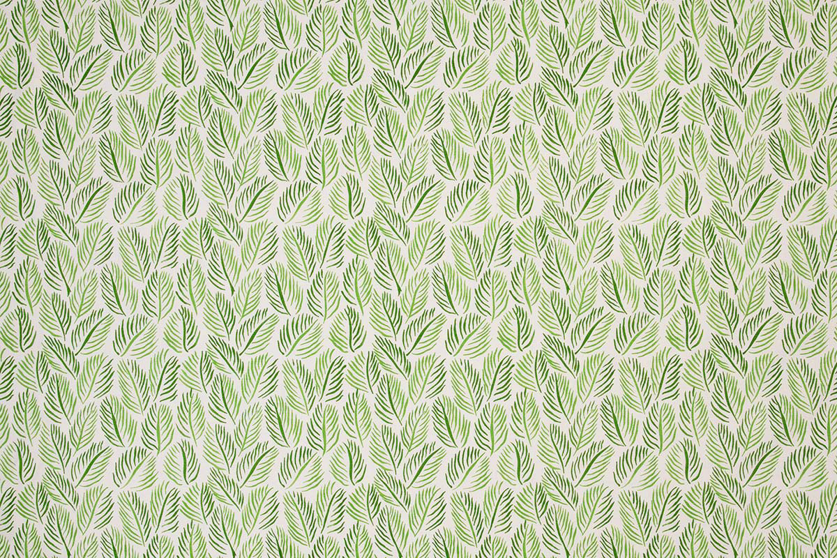 Christopher Farr Armatures Feuilles Indoor Printed Green Fabric Sample