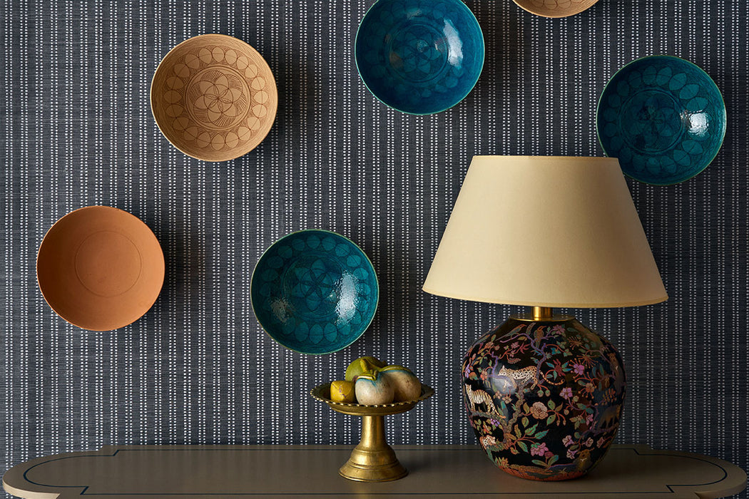 Christopher Farr Algonquin Sisal Gold Wallpaper Sample