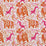 Christopher Farr La Jungle Indoor Printed Hot Pink Fabric Sample