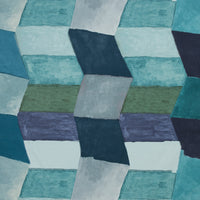 Christopher Farr Zig Zag Indoor Printed Indigo Fabric
