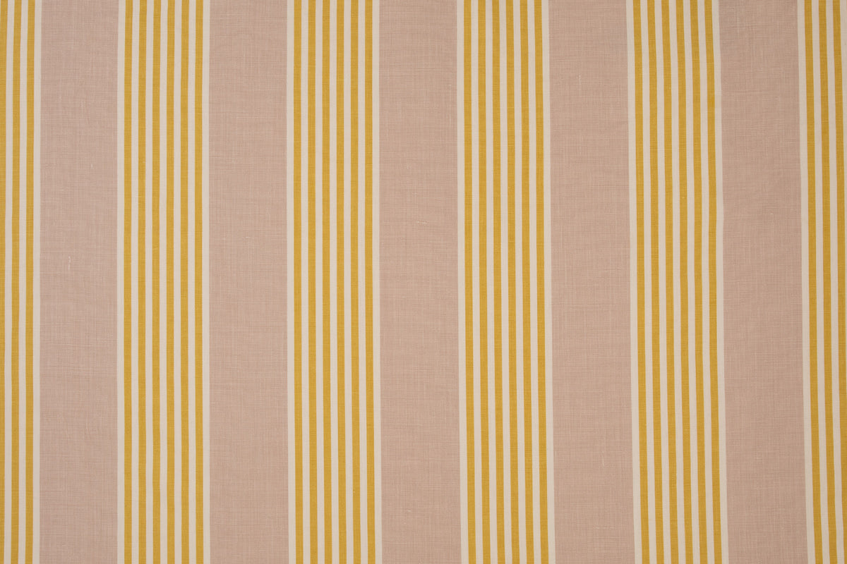 Christopher Farr The Hudson Stripe Indoor Printed Lemon Fabric Sample