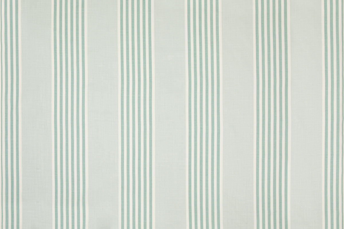 Christopher Farr The Hudson Stripe Indoor Printed Aqua Fabric Sample