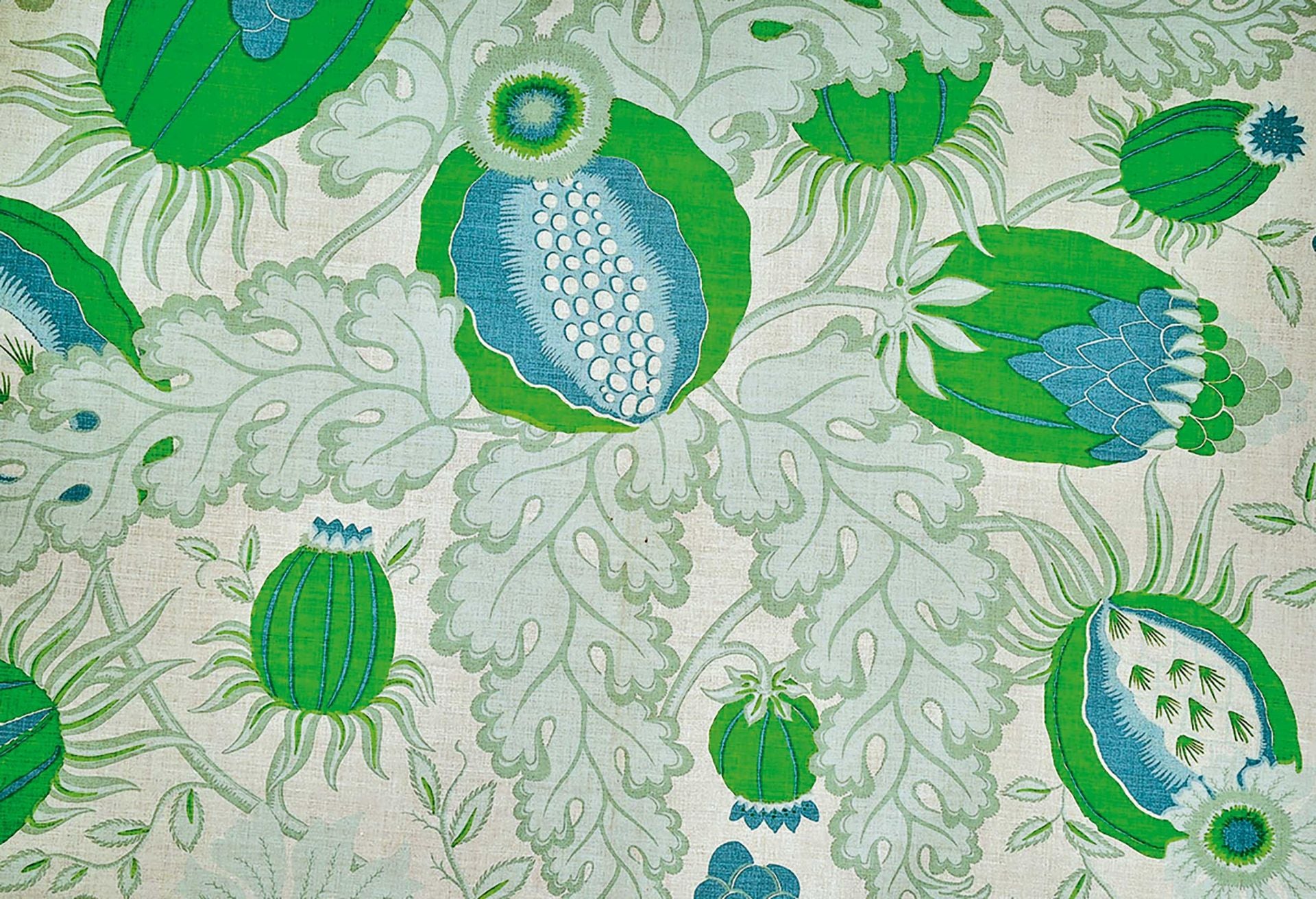 Christopher Farr Carnival Indoor Printed Green Fabric Sample