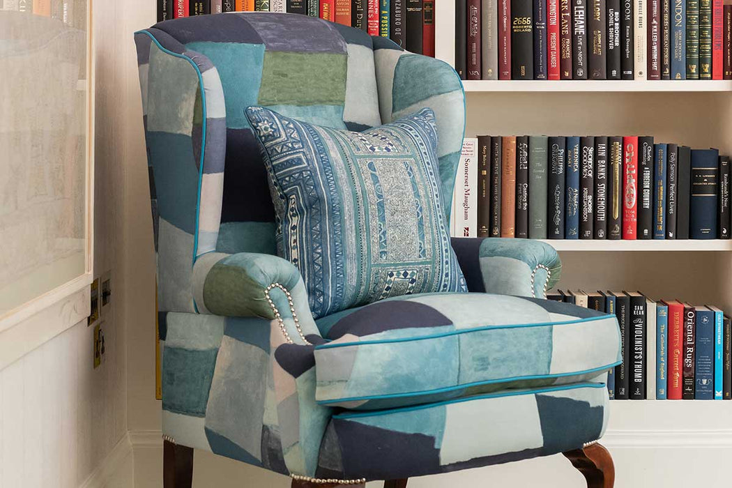 Christopher Farr Zig Zag Indoor Printed Berry Fabric Sample