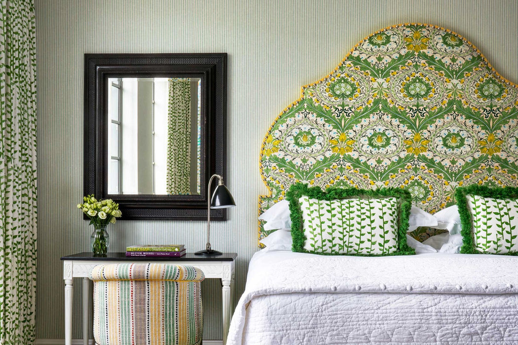 Christopher Farr Tea Trail Indoor Printed Green Fabric Sample