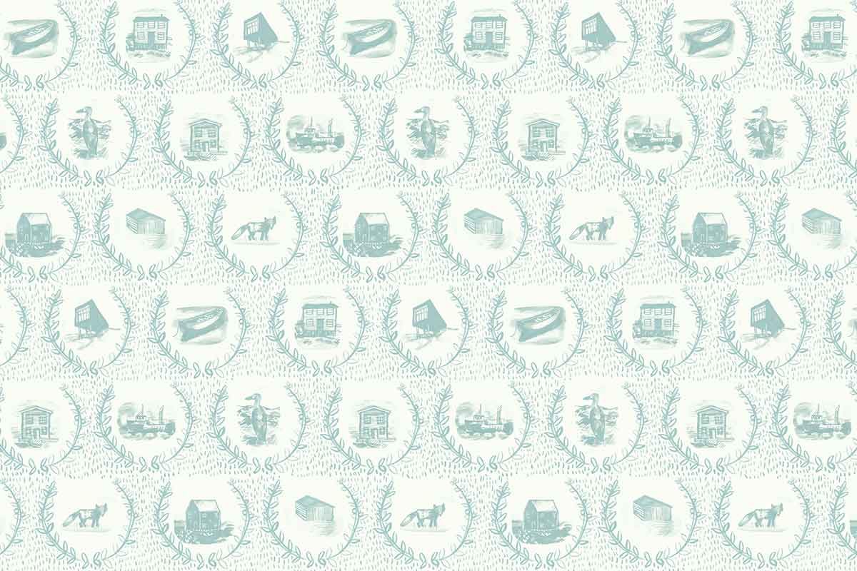 Christopher Farr Set The Scene Standard Sky Wallpaper Sample