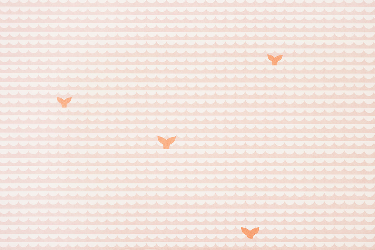 Christopher Farr We Sailed Away Standard Guava Wallpaper Sample