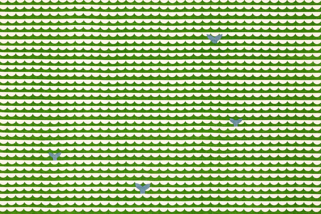 Christopher Farr We Sailed Away Indoor Printed Green Fabric Sample