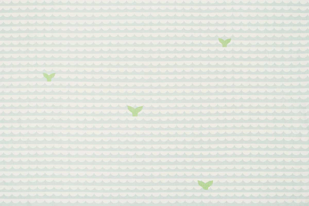 Christopher Farr We Sailed Away Indoor Printed Pale Blue Fabric Sample