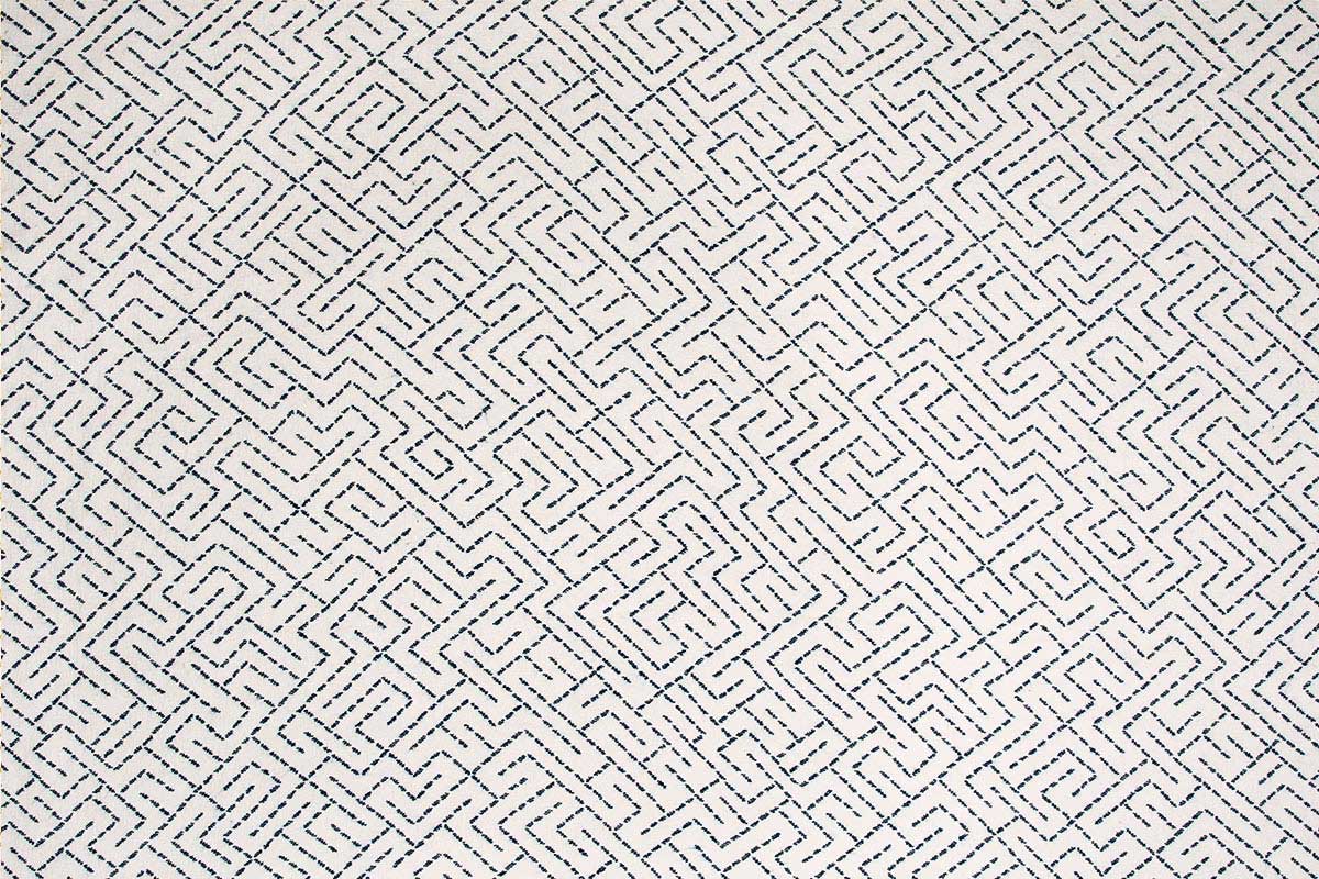 Christopher Farr Triangulated Indoor Woven Midnight Blue Fabric Sample