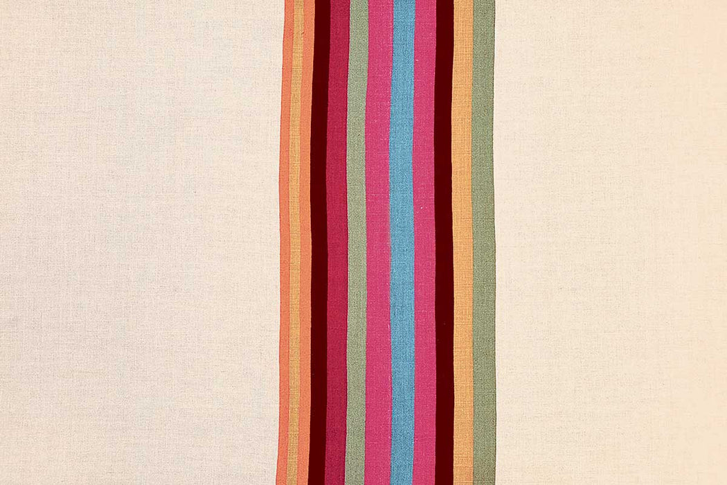 Christopher Farr Vertical Indoor Printed Orange Fabric Sample