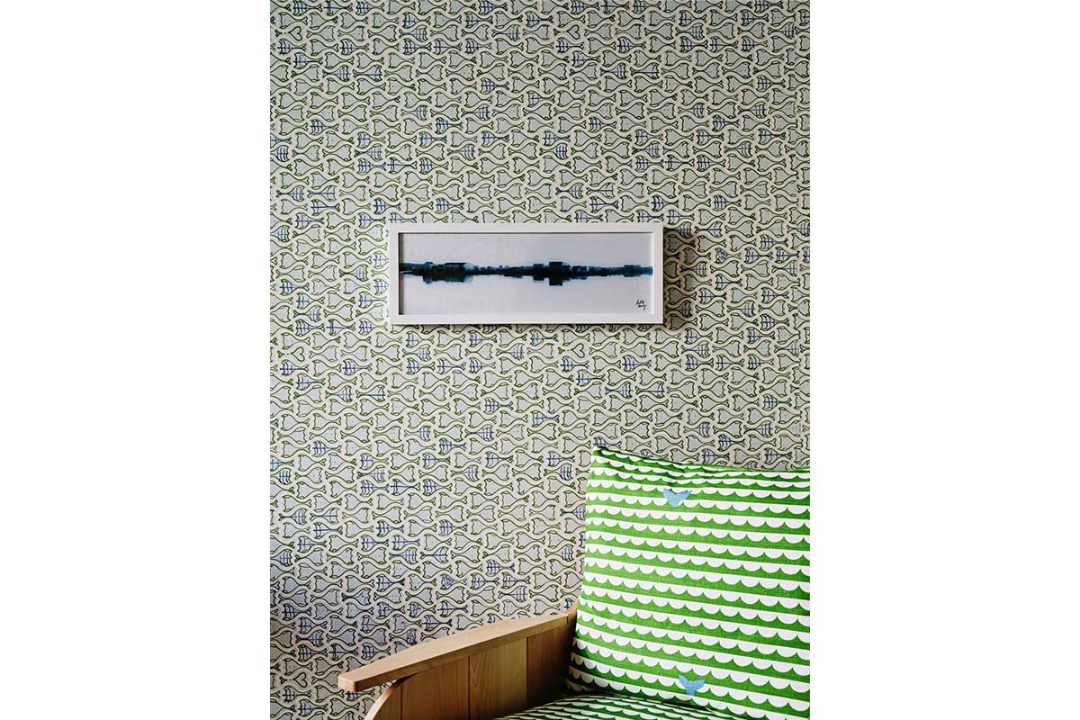 Christopher Farr Make Fish Standard Slate Wallpaper Sample