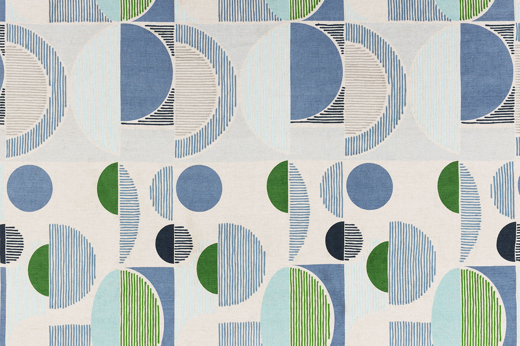 Christopher Farr Galaxie Indoor Embroidered Green Fabric Sample