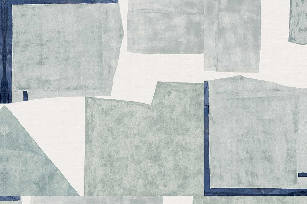 Christopher Farr Sea Collage Vinyl Frost Wallpaper Sample