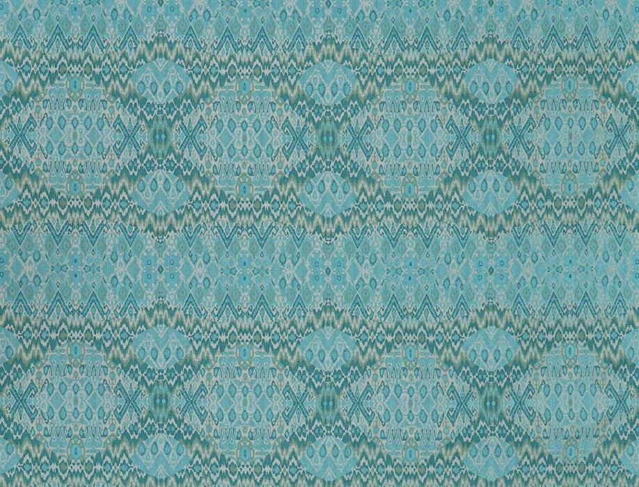 Jim Thompson Songket Turquoise Fabric Sample JT013866002