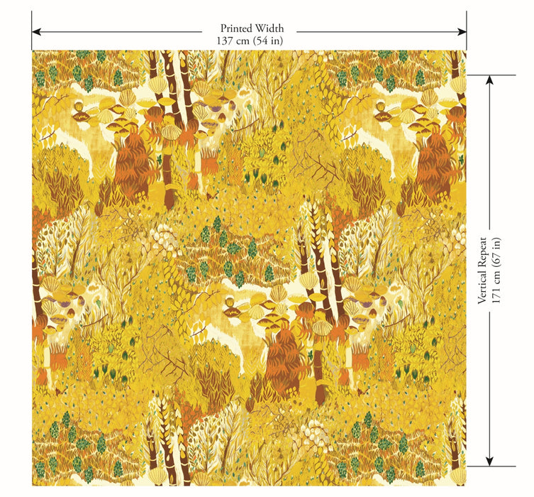 Jim Thompson Melusine  (Non-Woven) Klimt Gold Wallpaper JT021075002