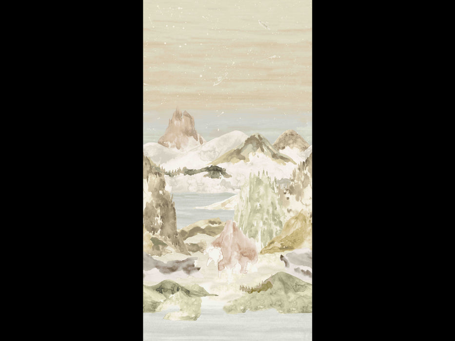 No.9 Thompson Lunar Landscape Toll Coated 3 Drops Mineral Wallpaper Sample N9021049001