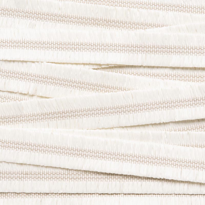 Holly Hunt Great Plains Trim Raffia Ruffle Bleached Trim 072/01