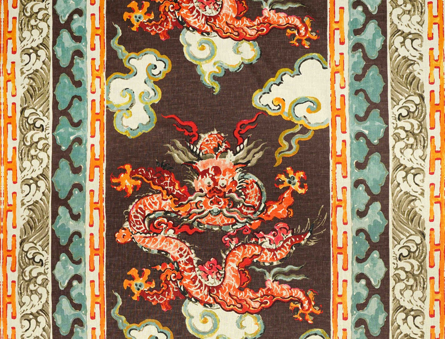 No.9 Thompson Enter The Dragons Chinese Spice Fabric Sample N9012099001O