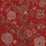 Braquenie Le Grand Corail Imprime A La Planche De Bois Rouge Fabric Sample B7612003