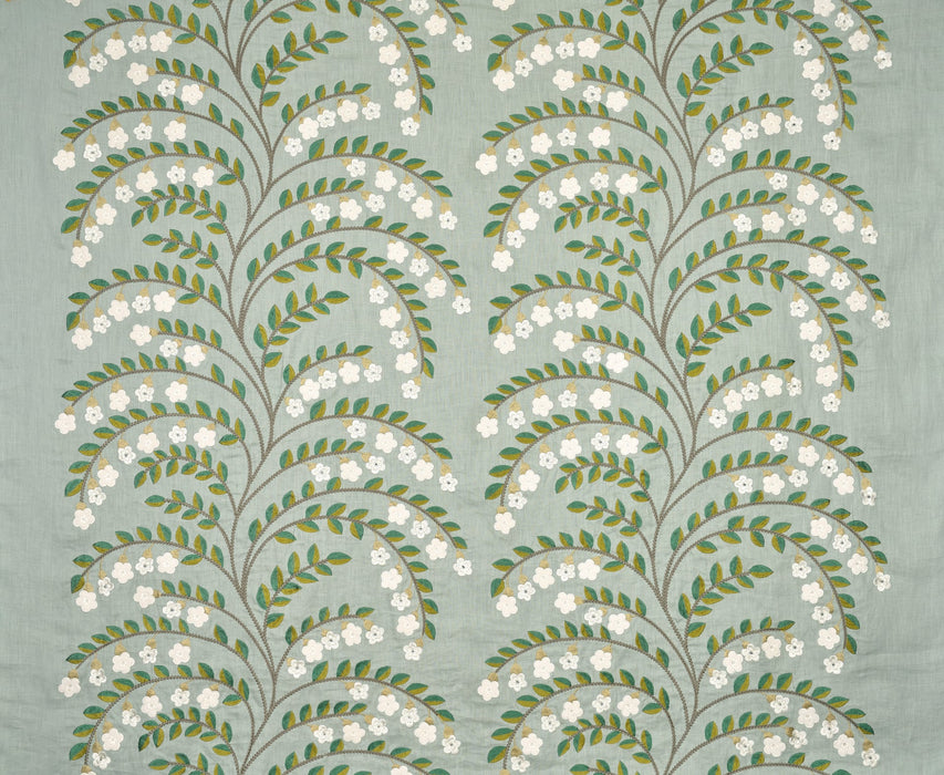 Pierre Frey Jasmine Aqua Fabric F4107002