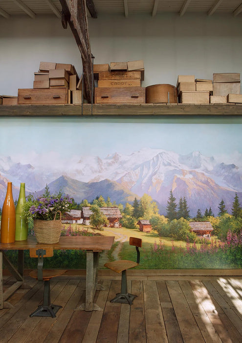 Pierre Frey La Vallee Du Mont Blanc Ete Wallpaper Sample FP994001