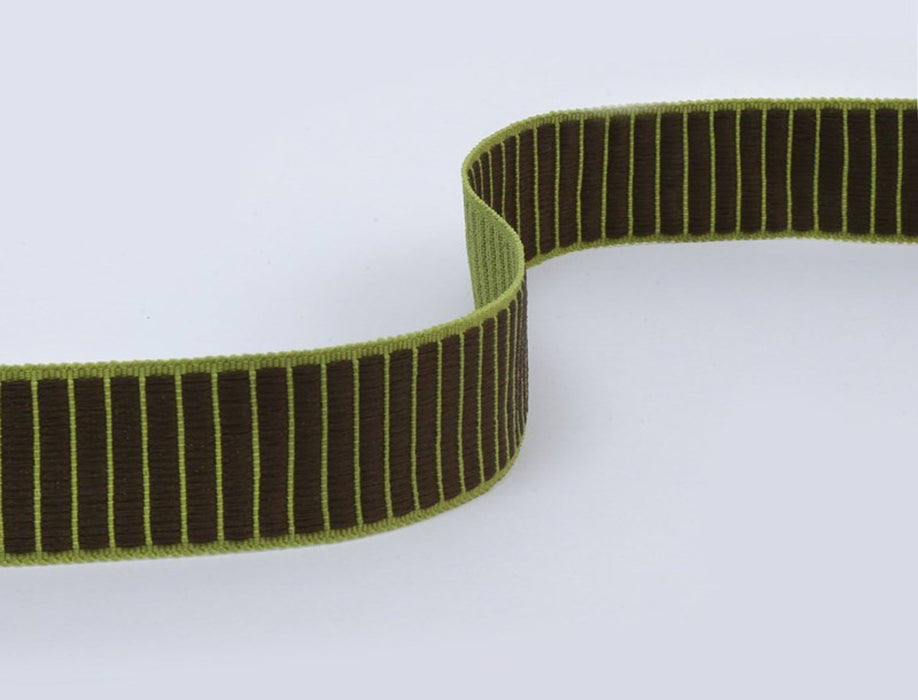 Jim Thompson Ottoman Tape  Black Olive Trim Sample JT030027013