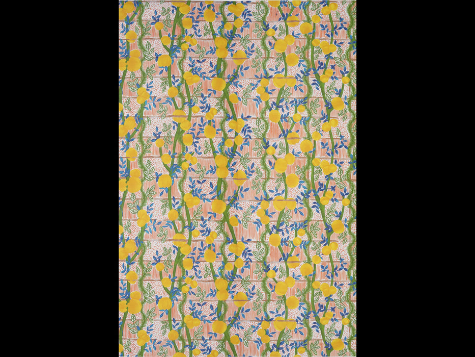 Jim Thompson Garden Party  (Sisalgrasscloth) Fruit Punch Wallpaper Sample JT021076001