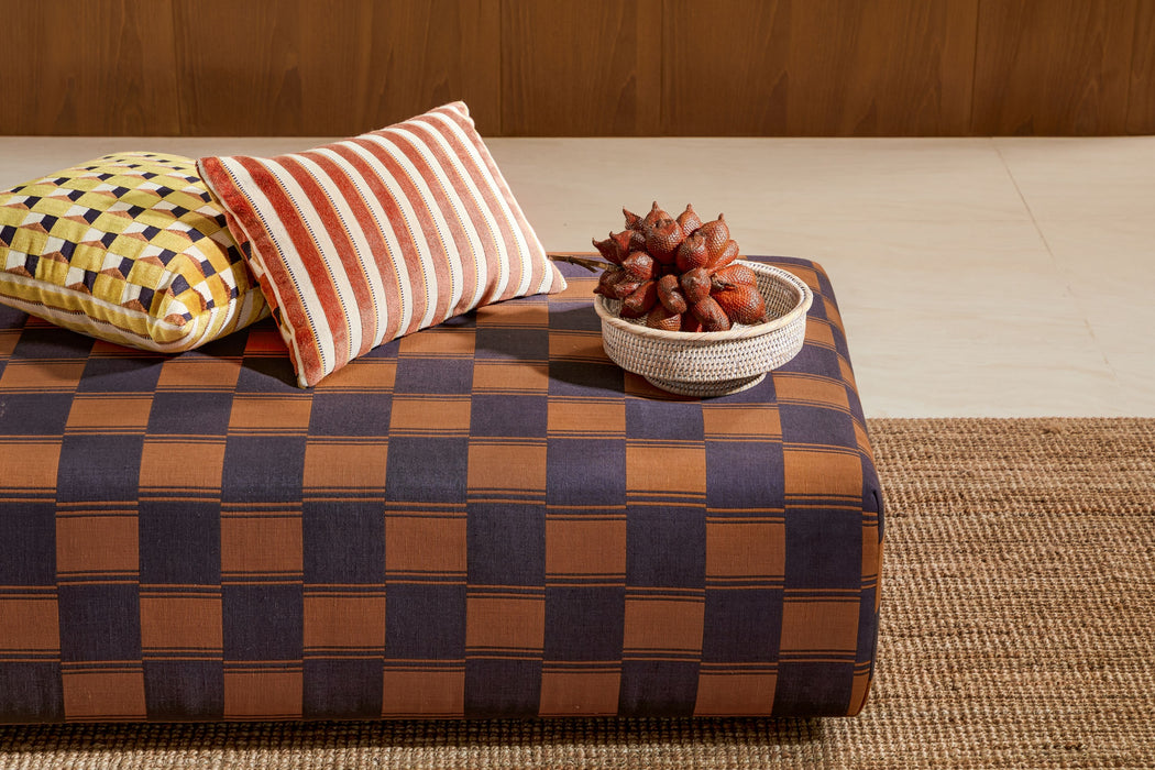 Jim Thompson Yala Check Ember Fabric Sample JT013965003