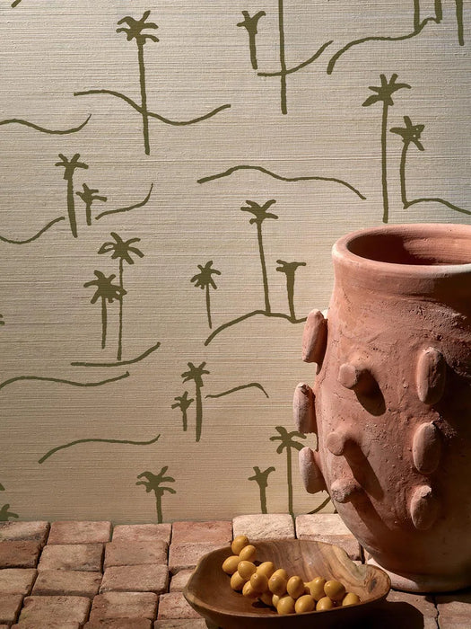 Pierre Frey Ammos Menthe Wallpaper Sample FP153002