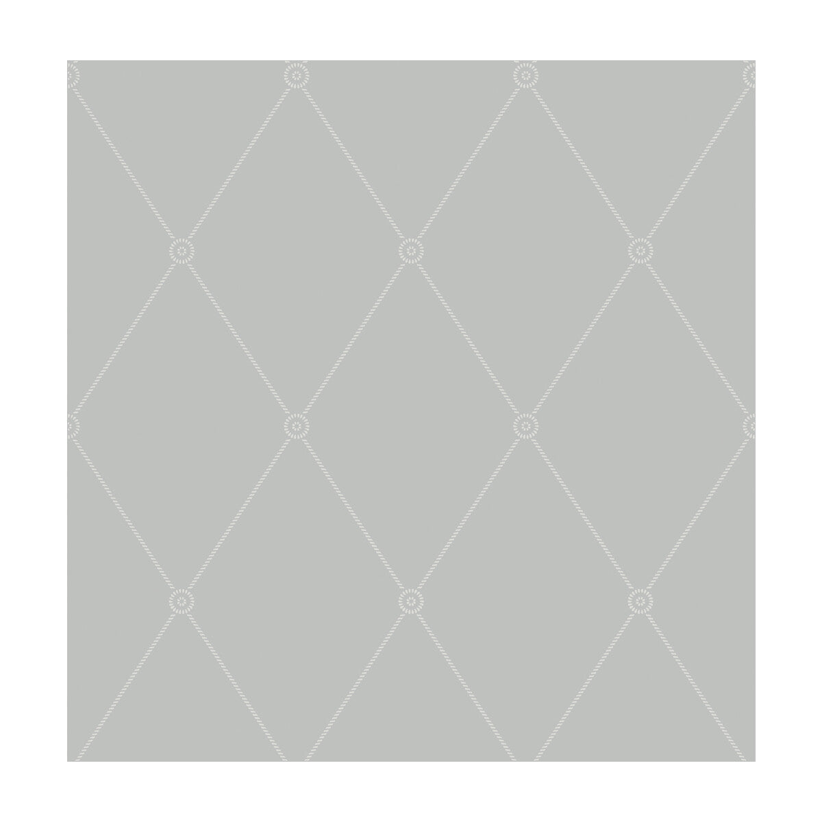 Cole & Son Large Georgian Rope Trellis Grey Wallpaper Sample 100/13062.CS.0