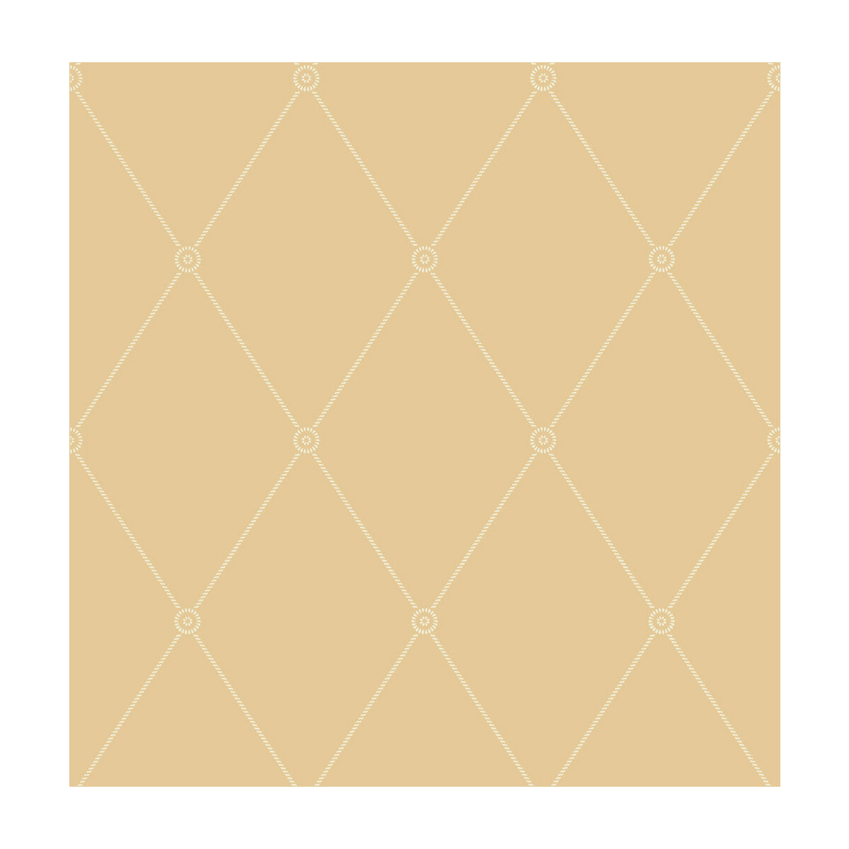 Cole & Son Large Georgian Rope Trellis Yellow Wallpaper Sample 100/13064.CS.0