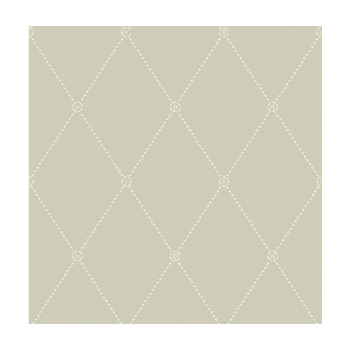 Cole & Son Large Georgian Rope Trellis Olive Wallpaper Sample 100/13065.CS.0