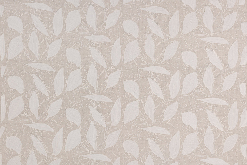 Christopher Farr Foliage Embroidered Natural Fabric