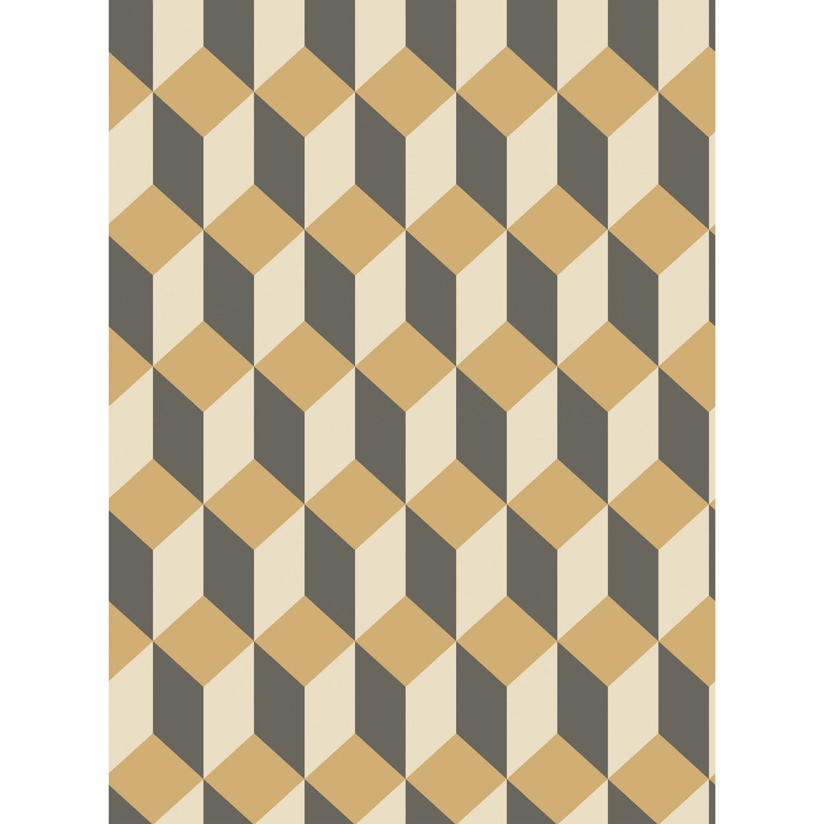 Cole & Son Delano Gold And Black Wallpaper Sample 105/7030.CS.0
