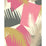 Cole & Son Deco Palm Pink Wallpaper Sample 105/8038.CS.0